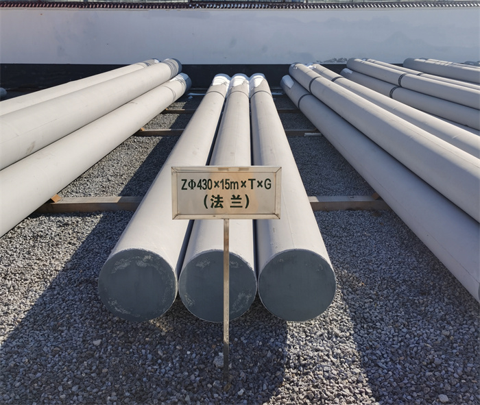 莒南430×15米×T×G砼电力电杆